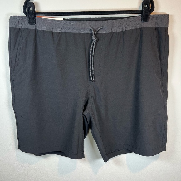 Copper & Oak Mens The All Day 8.5" Shorts Black Pull On Drawstring Lined XXL NWT - Picture 1 of 14